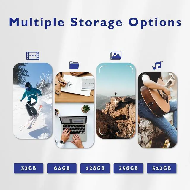 Alt view image 4 of 5 - LinkMore 64GB (5 Pack) EJECT32 USB Flash Drive  USB 3.2 Retractable Memory Stick, Slide-Out Design, High-Speed Thumb Drive for PC, Mac, Laptop, Car Audio, Smart TV  Plug & Play, No Cap