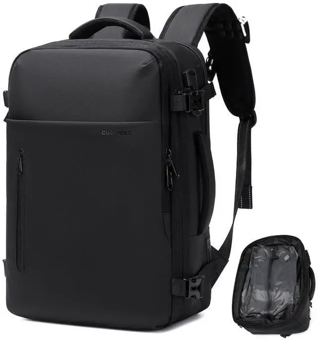 Main image of Cusangel compression Vacuum Backpack for Travel,Vacpack,Flight Approved Carry On Backpacks for International Travel,laptop Daypack 45L Expandable 60L Airback (No Vacuum pump)