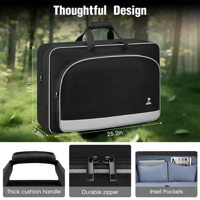 Alt view image 2 of 5 - Bosynoy Carrying Case Compatible with Starlink Gen 3, Case Compatible with Starlink Satellite Dishes Gen 3 Accessories, Waterproof Bag with Inner Pocket, Shockproof Travel Bag for Camping and RV