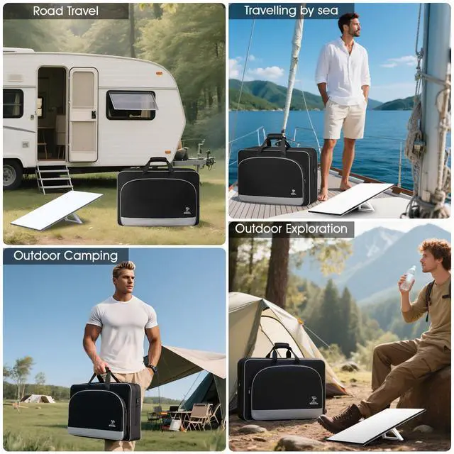 Alt view image 4 of 5 - Bosynoy Carrying Case Compatible with Starlink Gen 3, Case Compatible with Starlink Satellite Dishes Gen 3 Accessories, Waterproof Bag with Inner Pocket, Shockproof Travel Bag for Camping and RV