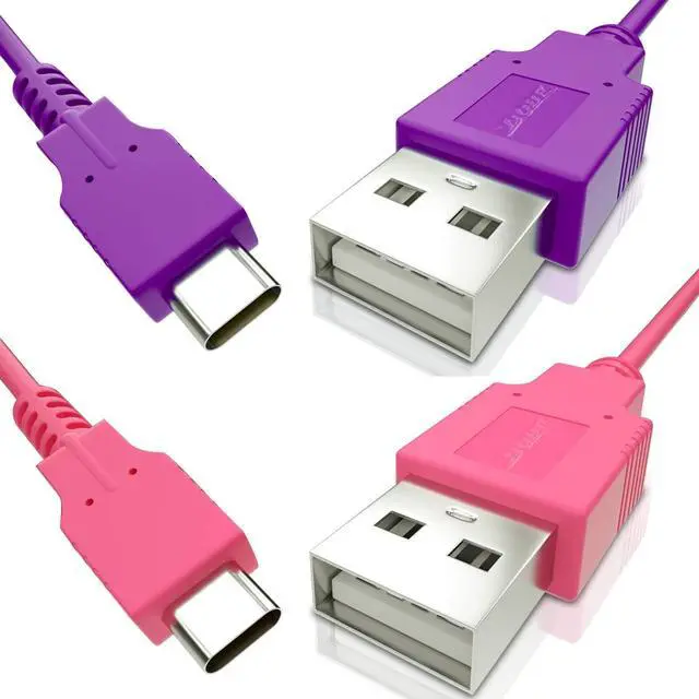 Main image of HEATFUN Nintendo Switch Charger, USB C Charger for Nintendo Switch - Purple and Pink