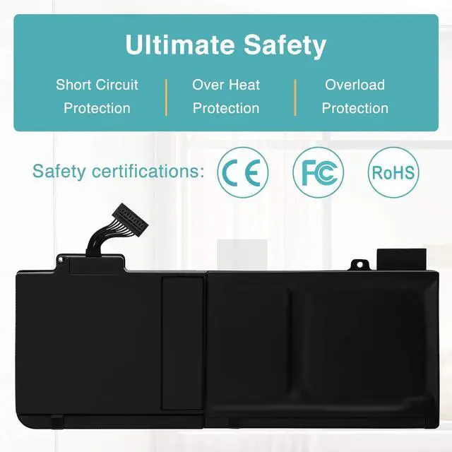 Alt view image 2 of 5 - BRTONG A1322 A1278 Laptop Battery Replacement for Mac Book Pro 13 inches (Mid 2012 2010 2009 Early 2011 Late 2011) 6000 mAh