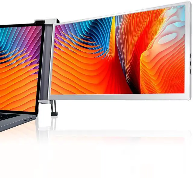 Main image of FOPO 14" Dual Monitor - Portable FHD 1080P IPS Laptop Screen Extender with USB-C & Mini HDMI, Plug & Play, Lightweight and Easy to Carry, Compatible with 14-17" Laptops, Switch, Xbox