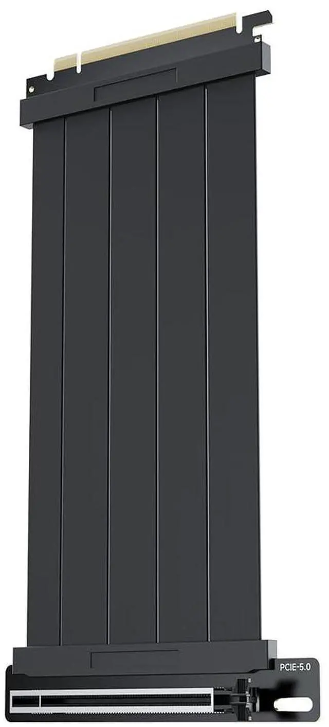 Main image of PCIE 5.0 Riser Cables,90 Degree Adapter, Compatible RTX5090 RX9070 GPU, Transfer Rate 32.0 GT/s, PCIE 5.0 X16 Riser Cable,Straight GPU Extension Cable GEN5for Vertical GPU Mount,200mm Black