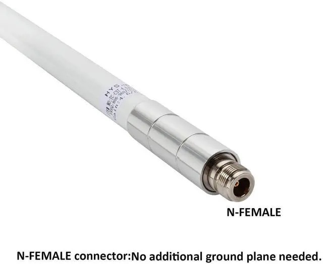 Alt view image 2 of 5 - HYS N Female 3G/4G/LTE Antennas(23.6inch) 806-960/1710-2700MHz Universal Wide-Band Outdoor Pole Antenna with U-bolts for Mobile Cell Phone Signal Booster Cellular Amplifier 4G LTE Router Modem Gateway