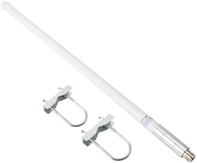 Alt view image 5 of 5 - HYS N Female 3G/4G/LTE Antennas(23.6inch) 806-960/1710-2700MHz Universal Wide-Band Outdoor Pole Antenna with U-bolts for Mobile Cell Phone Signal Booster Cellular Amplifier 4G LTE Router Modem Gateway