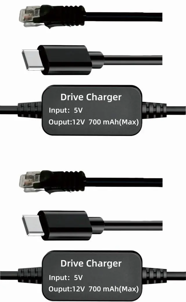 Main image of SZFMSWE USB C to RJ11 Radar Detector Power Cord Cable(7FT*2) for Escort Valentine One Uniden Beltronics