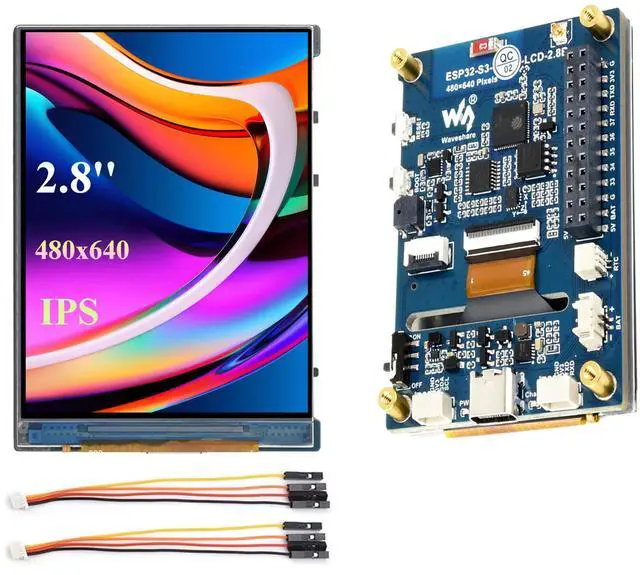 Main image of ESP32-S3 2.8inch Display Development Board, 480×640, IPS LCD, 32-bit LX7 Dual-Core Processor, Supports W-F-i & Blue-Too-th, ESP32 with Display (No Touch)