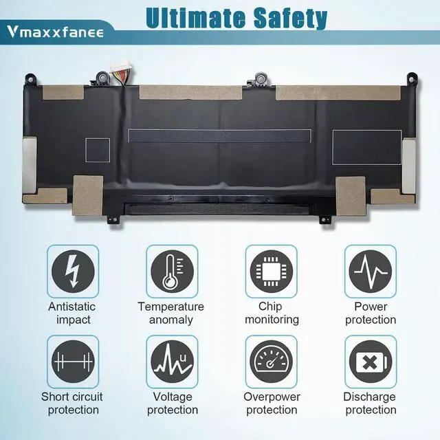 Alt view image 4 of 5 - RR04XL L60373-005 Laptop Battery Replacement for HP Spectre X360 13 13-AW 13-AW0900 13-AW0000 13-AW0001LA 13-AW0023DX 13-AW0200ND 13-AW0105NC 13-AW0015NG 13-AW0050TU L60213-AC1 HSTNN-DB9K 60.76Wh
