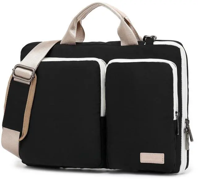 Main image of SANFAN 360° Protective Laptop Shoulder Bag Sleeve Case For MacBook Air 15 inch and 15 inch-15.6 inch Laptop (Black)