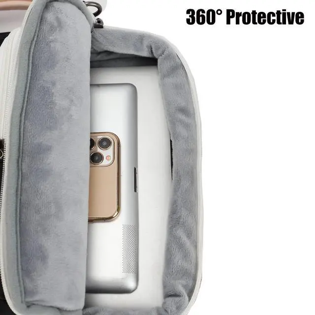 Alt view image 3 of 5 - SANFAN 360° Protective Laptop Shoulder Bag Sleeve Case For MacBook Air 15 inch and 15 inch-15.6 inch Laptop (Black)