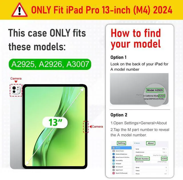 Alt view image 2 of 5 - May Chen for iPad Pro 13 Inch Case M5 2025 / M4 2024, Built Pencil Holder & Clear Transparent Print Back Shell Slim Stand Shockproof Tablet Cover, Auto Wake/Sleep, Pearl Bow