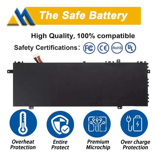 Alt view image 3 of 5 - Mobik 5085258P 51.3Wh Laptop Battery Replacement for Gateway GWTC71427 Series 11.4V 4500mAh