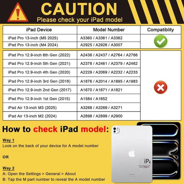 Alt view image 2 of 5 - DONGKE Case for iPad Pro 13 inch (M5 2025 / M4 2024)  [Built-in Pencil Holder] Ultra Slim PU Leather Trifold Stand Cover with Soft TPU Back, Auto Wake/Sleep - Flower