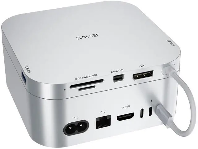 Main image of Mac mini M4 USB Dock Hub, Compatible with Mac mini M4 and M4 Pro 2024, Featuring a 4K60Hz DP & miniDP Port, 5Gbps USB Port, and SD/TF Card Slot