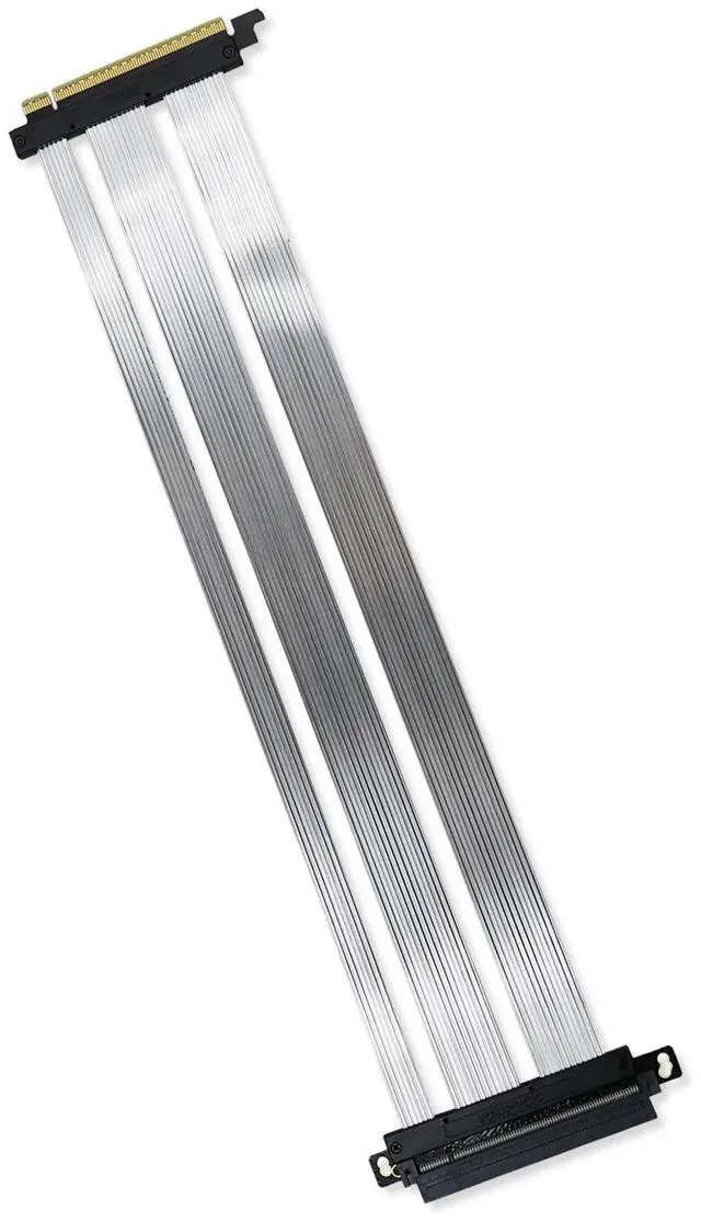 Main image of GIGA-MEGA PCIe 5.0 X16 Riser Cable Dual Reverse and Straight GPU Extension Cable GEN5 for ITX A4 Case RTX5090 (Straight 35cm)