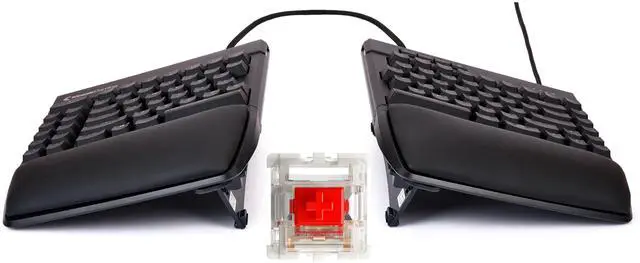 Main image of KINESIS Freestyle Edge RGB Plus Split Mechanical Keyboard | Hotswap Linear Switches | RGB | Ergonomic | Detachable Palm Support | Fully Programmable | Mac Keycaps Included | Lift Kit Included