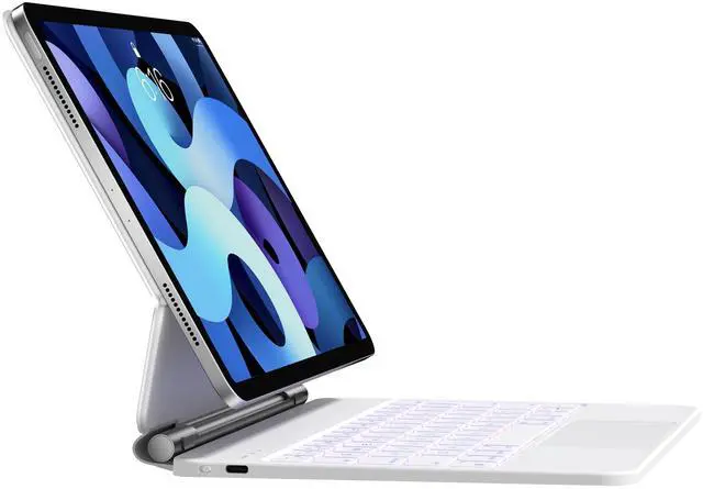 Main image of Keyboard Case for iPad Air 11 inch 2024 (M2),iPad Air 5th/4th Gen and iPad Pro 11 inch (4th/3rd/2nd/1st Gen) Case with Keyboard,Magic-Stand,Multi-Touch Trackpad,7-Color Backlit, Auto Sleep/Wake,White