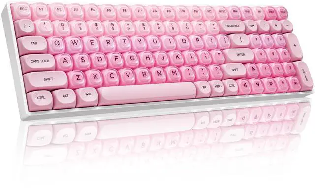 Main image of ZORNHER ZH100 Foundation Mechanical Kevboard,Pink Creamy Kevboard with Number Pad,Girly Keyboard,Full Size Gaming Keyboard Cute,Jelly MOA Profile,Creamy Sounding Linear Switches