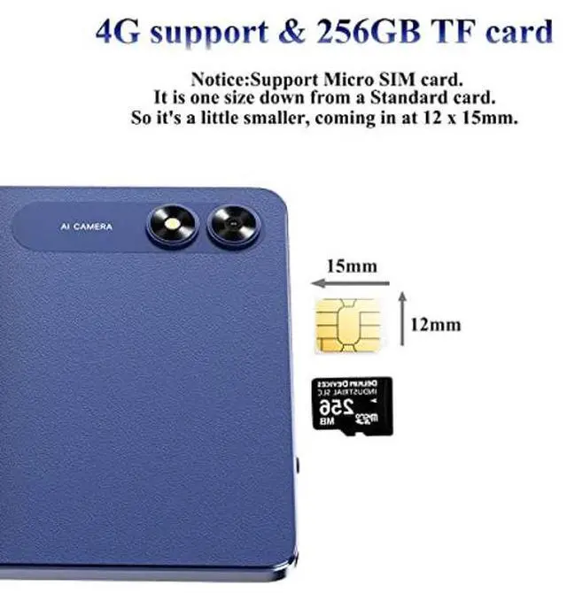 Alt view image 2 of 5 - UMIDIGI G3 Tab Android 13 Tablet 2025 with Sim Card Slot, 3GB+32GB 256GB Expand, 2.4/5GHz WiFi, 10.1 inch Tablet with 4* A53-Cortex of 2.0 GHz, 6000mAh, BT, 1280 * 800 Touch Screen, Al Face Unlock