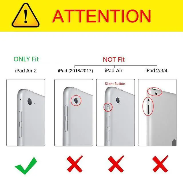 Alt view image 2 of 5 - BENTOBEN Case for iPad Air 2, Navy Blue/Gray, Shockproof, Protective, Rugged, Triple-Layer, Drop Proof, Non-Toxic, Durable, Port Cover, Easy Kickstand