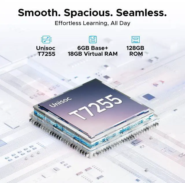 Alt view image 4 of 5 - DOOGEE U12 Updated Android 16 Tablet with Keyboard,12 inch Tablet with Gemini AI,24GB+128GB/TF 2TB Octa-Core Gaming Tablets,2K 2000x1200 FHD+IPS,9000mAh/18W,13MP+8MP,Widevine L1,5G WiFi,Metal Body