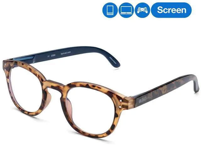 Alt view image 2 of 5 - B + D Reading glasses - Brand Blue Ban Readers - Material Frame and temple: PC - Temples with flex - Blue Light filter lenses - Tortoise Color - +3.00