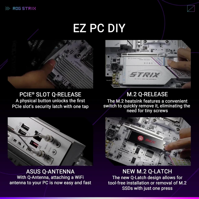 Alt view image 5 of 5 - ASUS ROG Strix B850-G Gaming WiFi AMD AM5 B850 mATX Motherboard, Advanced AI PC Ready, 14+2+1 Power Stages, DDR5 Slots, 4X M.2 Slots, PCIe 5.0 Ready, WiFi 7, 2.5G LAN, USB 20Gbps Type-C, AI Advis