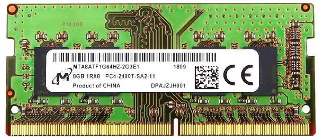 Main image of MTA8ATF1G64HZ 8GB 1Rx8 DDR4 SO-DIMM PC4-19200 2400MHz 260-Pin Non-ECC CL17 1.2V Laptop Memory Module MTA8ATF1G64HZ-2G3E1 Compatible Replacement Spare Part for Micron Compatible and Laptop Systems