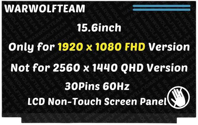 Main image of WARWOLFTEAM Screen Replacement for Acer Aspire 5 A515-57 Series A515-57-713P A515-57-716K 15.6inch 30Pins FHD LCD LED Non-Touch Screen Display Panel(Only for 1920 x 1080 Version)