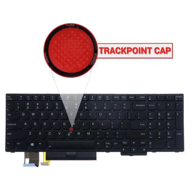 Alt view image 4 of 5 - LeFix Laptop Backlit Keyboard,Replacement Keyboard Compatible with Lenovo Thinkpad E580 E585 E590 E595^^T590 ^^L580 L590^^P52 P53 P53s P72 P73,01YP680,US Layout