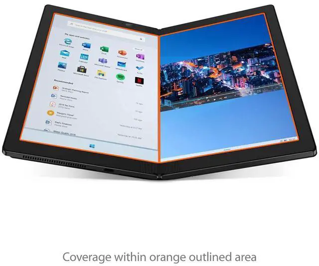 Alt view image 2 of 5 - BoxWave Screen Protector Compatible with Lenovo ThinkPad X1 Fold - ClearTouch Anti-Glare (2-Pack), Anti-Fingerprint Matte Film Skin