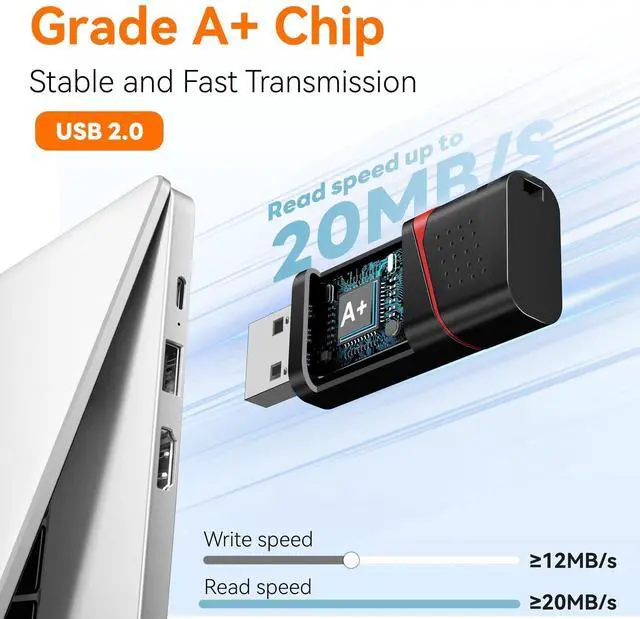 Alt view image 2 of 5 - 2GB USB Flash Drive 10 Pack, AreTop FAT32 USB 2.0 Thumb Drives