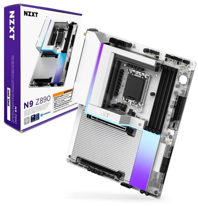 Main image of NZXT N9 Z890 - Intel Z890 LGA 1851 ATX Motherboard - White