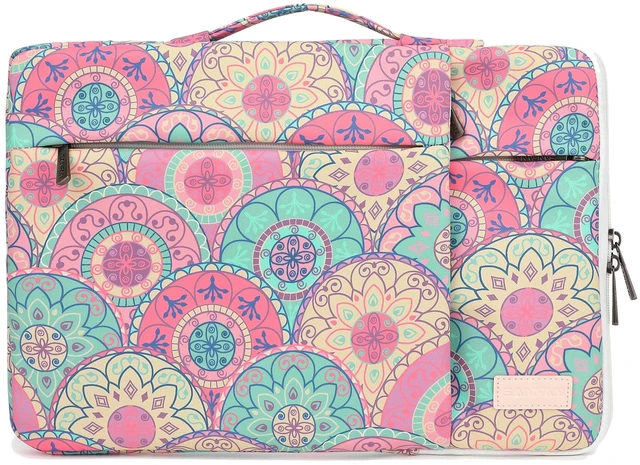 Main image of SANFAN 360 Protective Laptop Sleeve Case Bag with 2 Pockets,Handle and Luggage Strap for iPad 12.9 inch,MacBook Pro Air 13" and 12.5 inch-13.3 inch Screen Laptop (Bandanna)