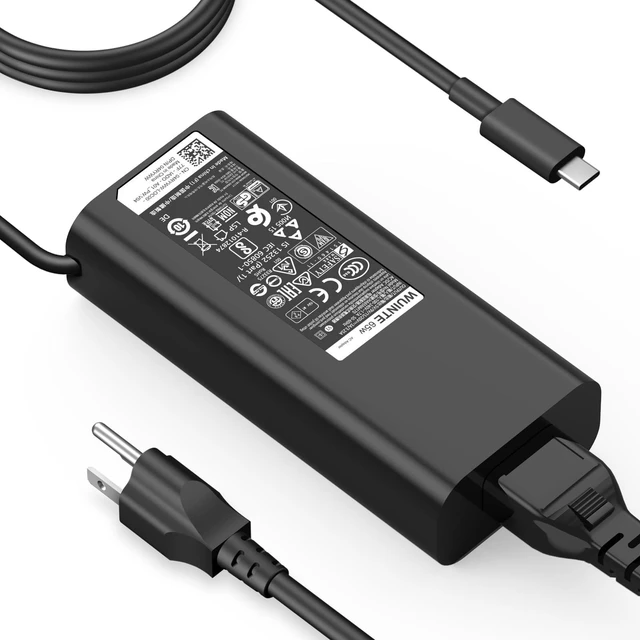 Main image of 65W USB-C Charger for Dell, Compatible with Dell Latitude Inspiron Chromebook XPS 13 Computer Type C Laptop Power Adapter PD Fast Charging with USB C Cable