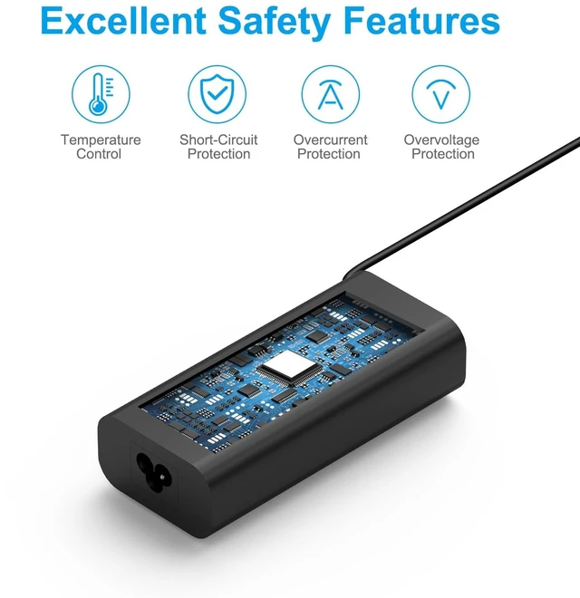 Alt view image 4 of 5 - 65W USB-C Charger for Dell, Compatible with Dell Latitude Inspiron Chromebook XPS 13 Computer Type C Laptop Power Adapter PD Fast Charging with USB C Cable