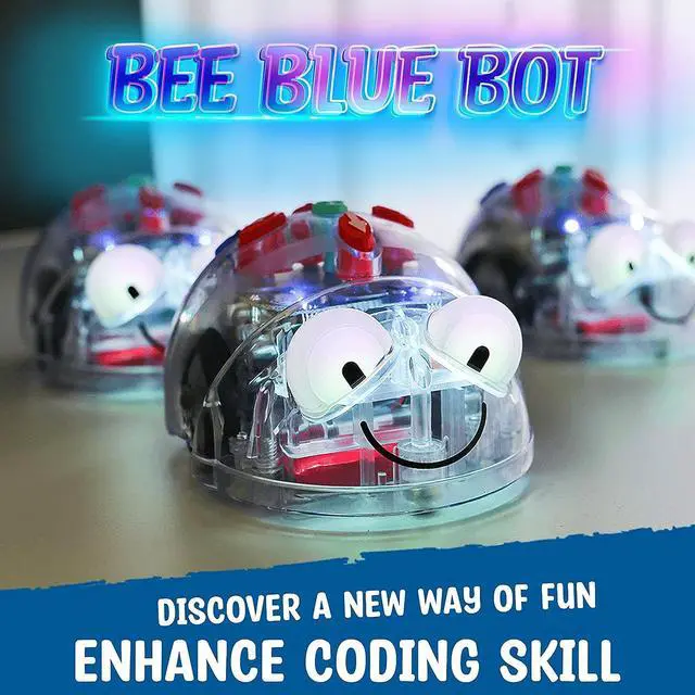Alt view image 6 of 7 - TTS Blue-Bot Programmable Floor Robot - See & Say Version - STEM Classroom Hands On Coding, Teaching & Learning Robotics