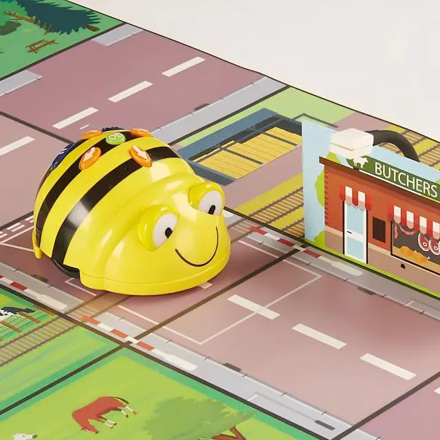 Alt view image 4 of 7 - TTS Bee-Bot Programmable Floor Robot for Kids  Interactive STEM Learning Toy - See & Say Version - Rechargeable Coding & Learning Robotics