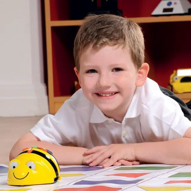 Alt view image 6 of 7 - TTS Bee-Bot Programmable Floor Robot for Kids  Interactive STEM Learning Toy - See & Say Version - Rechargeable Coding & Learning Robotics