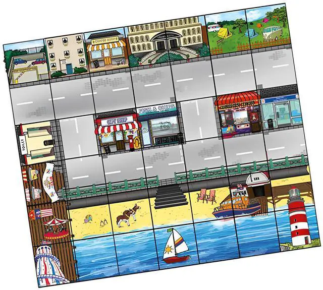 Alt view image 3 of 3 - TTS Seaside Floor Mat 90 x 105cm for Bee-Bot and Blue-Bot Coding Robot - STEM learning Playmat Toy for Kids