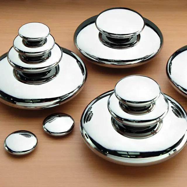 Alt view image 3 of 4 - TTS Sensory Mirrored Stacking Pebbles  20pcs, Silver | Reflective Learning & Fine Motor Toy