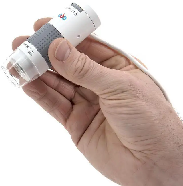 Alt view image 5 of 7 - TTS Digital USB Monocular Flex-View Microscope - 60x to 250x Magnification with Dual Focal Points, 4 LED Lights, Educational Science Tool for Classroom, Lab, or Home, Kids & Teens Ages 3+
