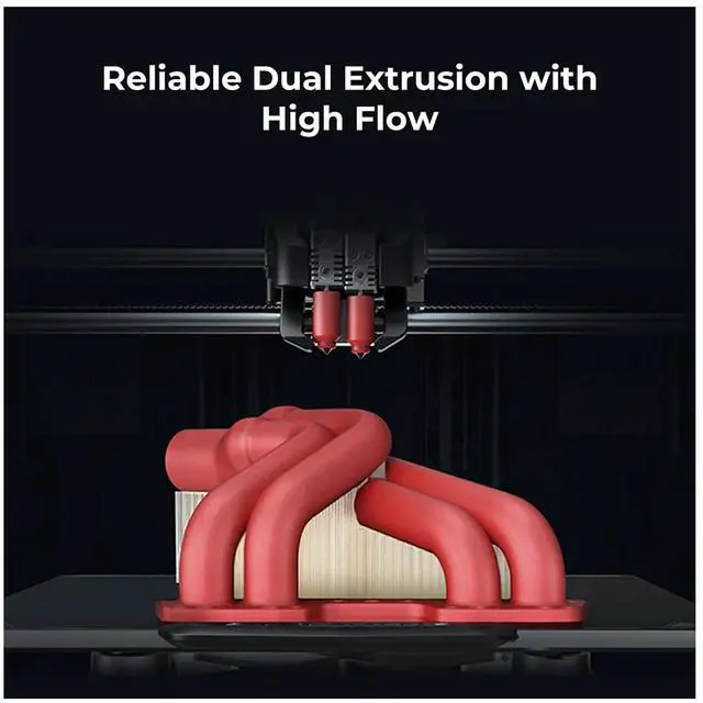 Alt view image 6 of 7 - Creality Sermoon D3 Pro 3D Printer  Dual Extrusion, High Flow, 300mm/s Fast Printing, Flexible Build Plate, Touch Screen, 290x220x300mm Build Volume
