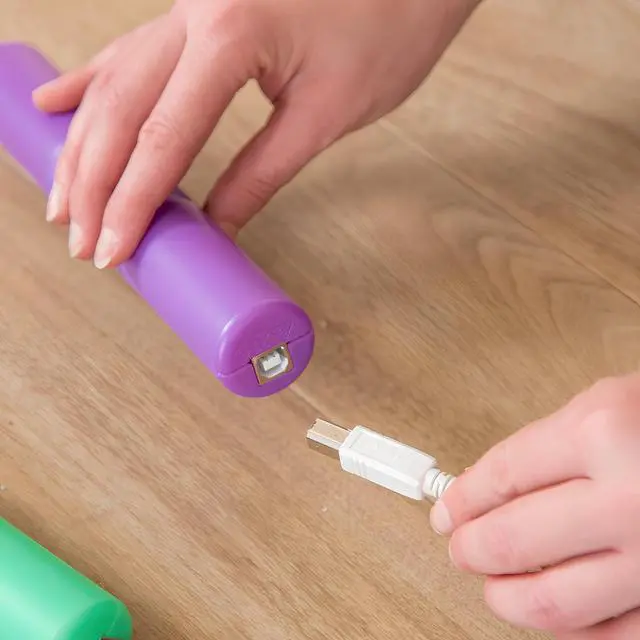 Alt view image 4 of 6 - TTS Rechargeable Light-Up Glow Cylinders - 12-Piece Set | Sensory Toy for Kids Ages 10 Months & Up | Visual Stimulation & Early Learning