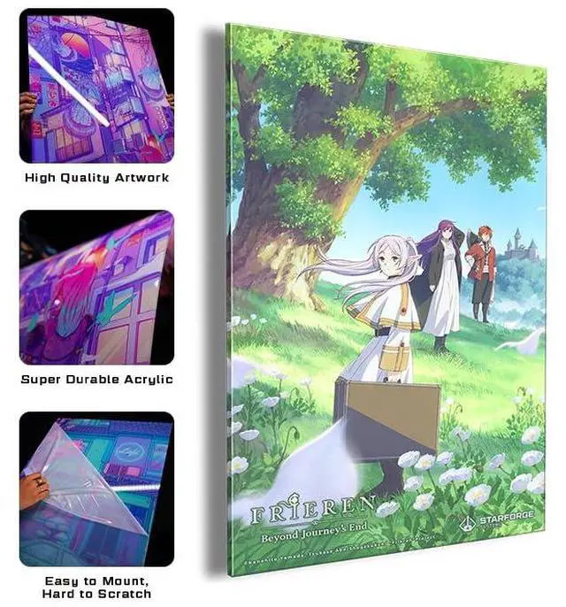 Alt view image 2 of 3 - New Party - Frieren: Beyond Journey's End Anime UV Printed Acrylic Wall Art 16in x 24in
