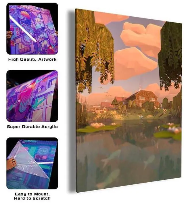 Alt view image 2 of 4 - Just Chillin' - Old School RuneScape UV Printed Acrylic Wall Art - 16in x 24in