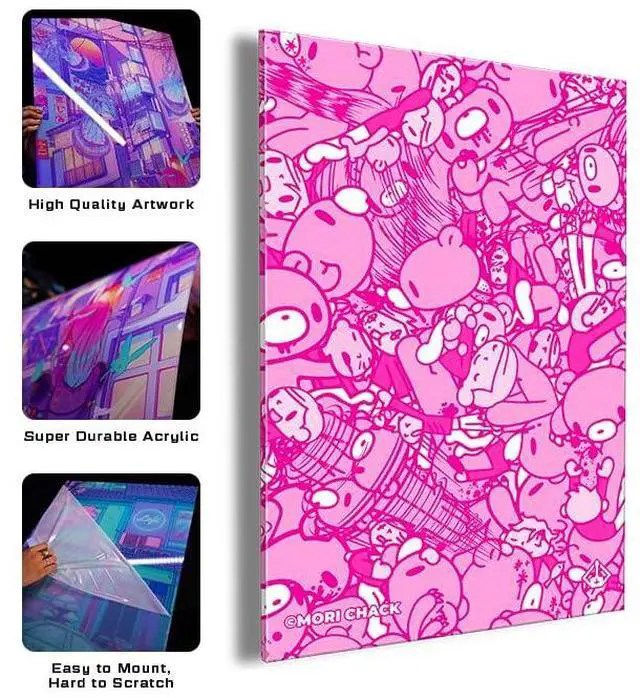 Alt view image 2 of 3 - BFFS - Gloomy Bear Acrylic UV Printed Acrylic Wall Art - 16in x 24in