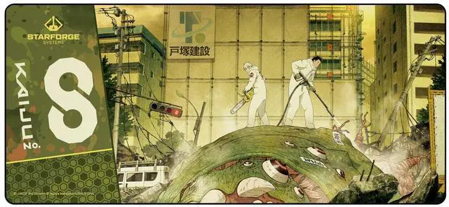 Main image of Hyakkei 001 - Kaiju No. 8 Gaming Desk Mat  Large Extended Mouse & Keyboard Pad