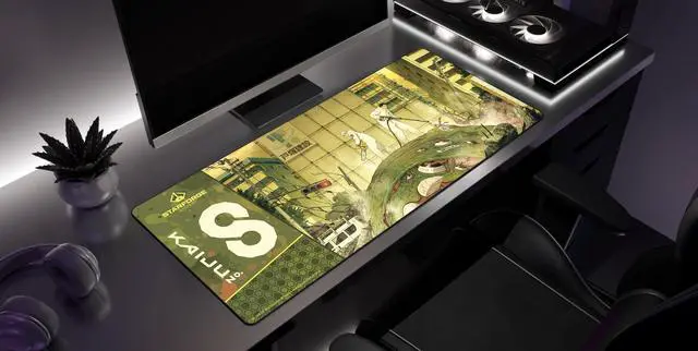 Alt view image 2 of 3 - Hyakkei 001 - Kaiju No. 8 Gaming Desk Mat  Large Extended Mouse & Keyboard Pad